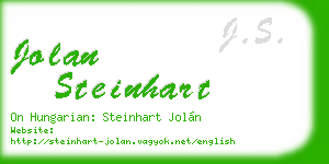 jolan steinhart business card