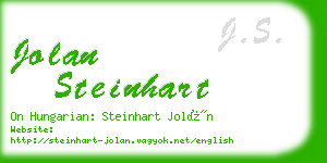jolan steinhart business card